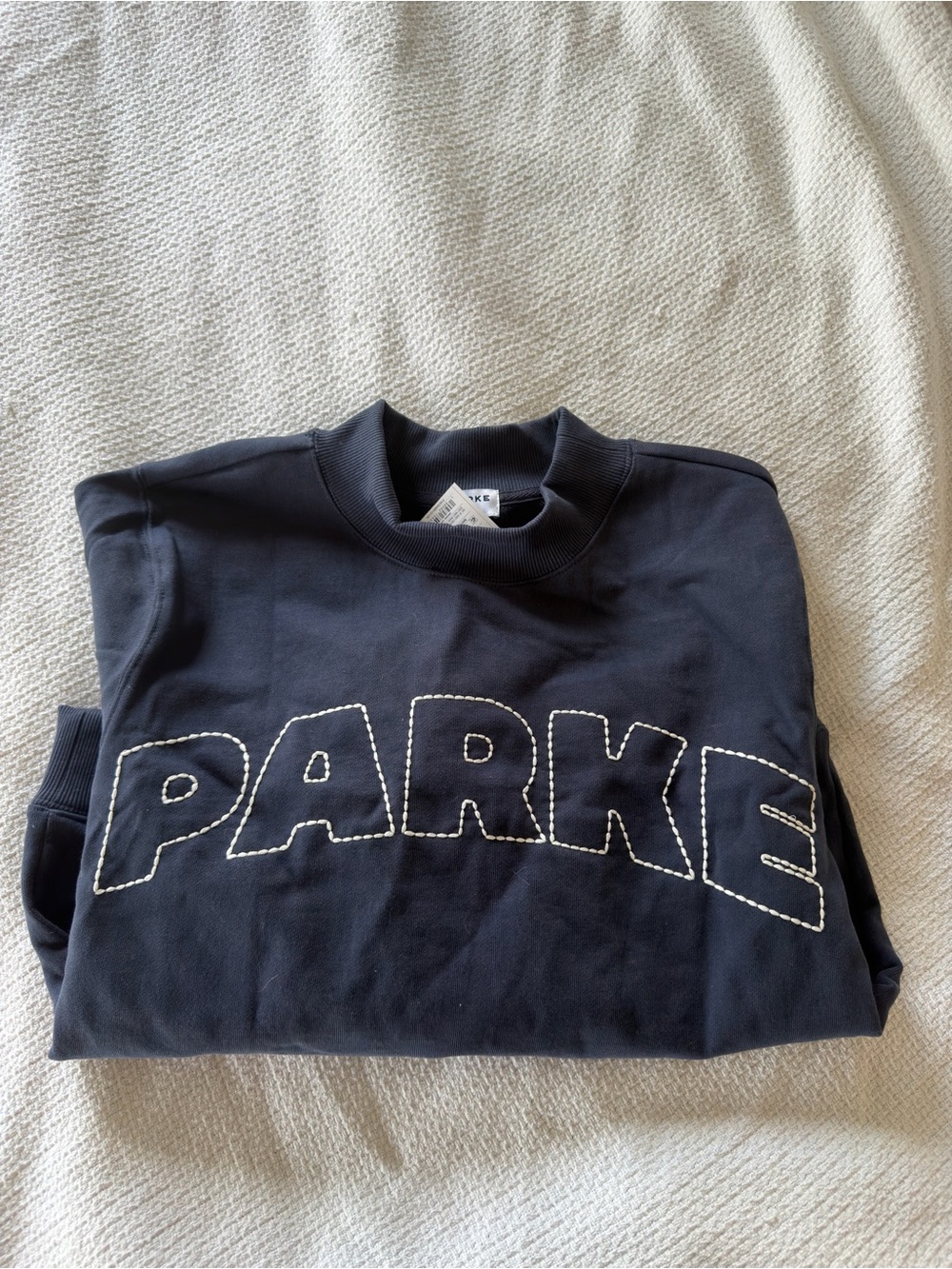 Parke Navy Women's Crewneck Sweatshirt by Parke - Picture 1 of 4